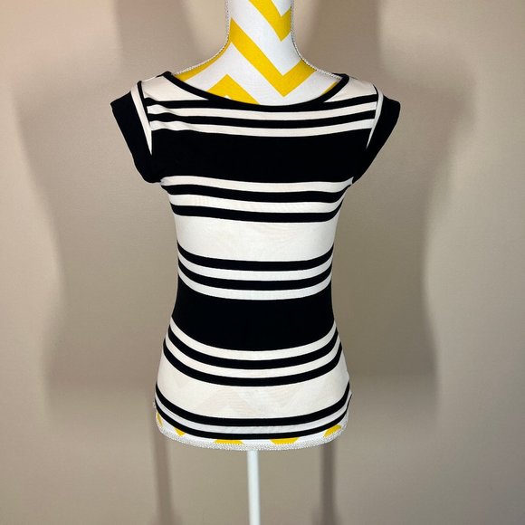 French Connection Horizontal Striped Top - Picture 1 of 6